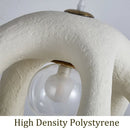 Nordic Wabi Sabi Twist Pendant Lamp by Axyaa - E27 Chandelier for Home Décor