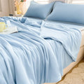 Axyaa Silk Summer Quilt - Cool & Machine Washable Thin Quilt