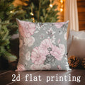 Axyaa Floral Festive Pillow Covers for Sofa Bedroom Car Cushion - Rectangular