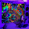 Axyaa Psychedelic Space Tapestry Wall Hanging for Bedroom and Dorm Decor