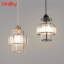 Nordic Modern K9 Crystal Pendant Chandelier by Axyaa for Indoor Dining Room Lighting