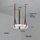 Axyaa Spanish Marble Ceiling Lamp Luxury Chandelier for Home & Restaurant Decor