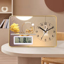 Axyaa Perpetual Calendar Desktop Clock Silent Home Office Ornament