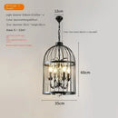 Axyaa Crystal Birdcage LED Pendant Chandelier for Home Decor