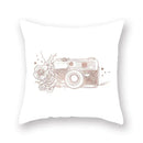 Axyaa Pink Bling Dots Geometric Throw Pillow Cover
