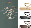 Axyaa Facil Indoor Chandelier Staircase Ceiling Lamp Lighting Fixtures