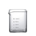 Axyaa 90ml/120ml Espresso Milk Pitcher Square Transparent Milk Sharing Cup