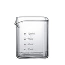 Axyaa 90ml/120ml Espresso Milk Pitcher Square Transparent Milk Sharing Cup