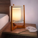 Axyaa Triangle Wood Stand Japanese Floor Lamp for Stylish Home Décor
