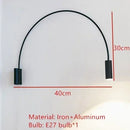 Axyaa Golden Arch Bend Tube Wall Lamp Rotatable Metal Art G9 LED