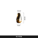 Axyaa Gold Geometric Ceramic Vase - Nordic Light Luxury Dry Flower Ornament
