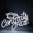 Axyaa LED Neon Graduation Congrats Light Sign 20in for Party Decoration