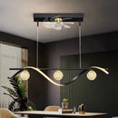 Axyaa Modern Ceiling Fan Chandeliers Pendant Lights with LED for Living Room and Dining Room