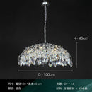 Axyaa French Crystal Chandelier Modern Luxury Lighting Fixtures for Bedroom, Living Room, Dining Room