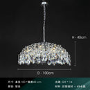 Axyaa Luxury Crystal Chandelier: Modern, Retro Style Lighting Fixture for Living, Dining & Bedroom