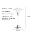 Axyaa Silver Art LED Desk Light - Nordic Modern Minimalist Table Lamp