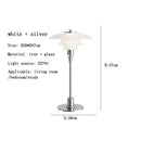 Axyaa Silver Art LED Desk Light - Nordic Modern Minimalist Table Lamp