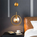 Axyaa Glass Ball LED Wall Sconce Nordic Modern Retro Wall Lamp Luminaire