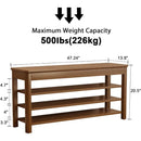 Axyaa 3-Tier Wooden Shoe Storage Bench for Entryway - Front Door Rack