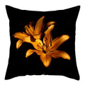 Axyaa Flower Printed Pillow Case - Decorative Polyester Cushion Cover - 45x45cm