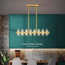 Axyaa Modern Ceiling Chandeliers: Elegant Hanging Light Fixture for Dining and Living Room