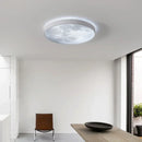Axyaa Lunar LED Ceiling Light: Modern Circular Bedroom Lamp