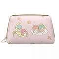 Axyaa Little Twin Stars Makeup Bag - Large Capacity Toiletry Storage Case