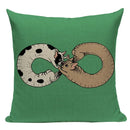 Axyaa Pug Dog Sport Symmetry Cushion Cover Pillow Case