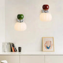 Axyaa French Cream Wall Lights: Up & Down Pumpkin Lamps for Bedroom and Living Room