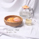 Axyaa Rattan Woven Basket: Kitchen & Home Decor Organizer, Fruit Bread Food Storage