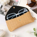 Axyaa Straw Woven Sunglasses Box: Fashionable & Pressure-resistant Glasses Storage