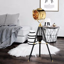 Axyaa Studio Tripod Floor Lamp Wooden Standing Light for Living Room Bedroom Restaurant