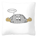 Axyaa Rock Face Cushion Cover: Funny Meme Throw Pillow for Home Decoration