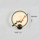 Axyaa LED Chinese Branch Flower Bird Wall Lamp for Home Decoration