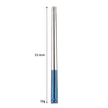 Axyaa Stainless Steel & Wooden Chopsticks Dinnerware Set