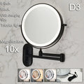 Axyaa LED Makeup Mirror Double Side Fill Light USB Charging Tricolor Dimming