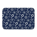 Axyaa Nautical Compass Anchor Rudder Printed Small Non-slip Doormat