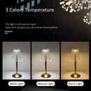 Axyaa Acrylic LED Table Lamp, Rechargeable Dimmable Night Light for Modern Book Room