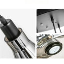 Axyaa Smoke Gray Glass LED Chandelier - Minimalist Modern Lighting