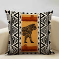 Axyaa Geometric Sofa Cushion Cover 45x45cm Linen Double-sided Print