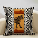 Axyaa Geometric Sofa Cushion Cover 45x45cm Linen Double-sided Print