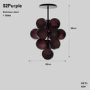 Axyaa Ripple Ball Grape Lamp Series Ceiling Chandelier for Elegant Home Decor.