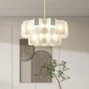 Axyaa Nordic LED Chandelier | Minimalist Acrylic Lamp for Living Room, Bedroom, and Lobby