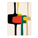 Axyaa Abstract Geometry Color Block Canvas Wall Art Print Living Room Decor