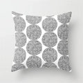 Axyaa Geometric Pillow Covers: Modern Grey Polyester Throw Pillow Cover