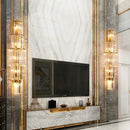 Axyaa Crystal Stainless Steel Wall Lamp for Modern Luxury Décor
