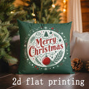 Axyaa Christmas Themed Decorative Cushion Cover for Sofa, Bedroom & Car