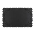 Axyaa Orange Faux Leather Square Placemats - Set of 6