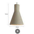 Axyaa Vintage Cement Hanging Chandelier for Dinning Room Restaurant