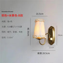 Axyaa Gold Lustre Fabric LED Wall Lamps - Classic Medieval Retro Design
